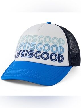 Life Is Good Adult Retro Stack Trucker Hat NEW W TAGS